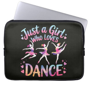 Just a Girl Who Loves Dance Laptop Sleeve