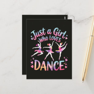 Just a Girl Who Loves Dance Postcard