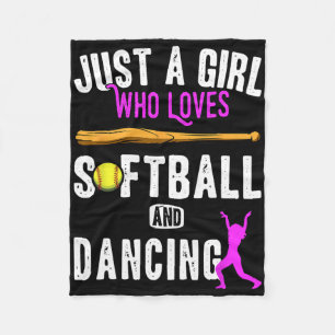 Just A Girl Who Loves Dancing And Softll Kids Funn Fleece Blanket
