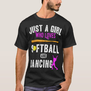 Just A Girl Who Loves Dancing And Softll Kids Funn T-Shirt