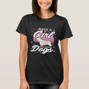 Just A Girl Who Loves Dogs Cocker Spaniel Dog  Dog T-Shirt