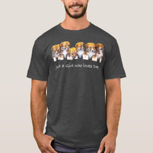 Just A Girl Who Loves Dogs Funny Gift for Dog Trai T-Shirt