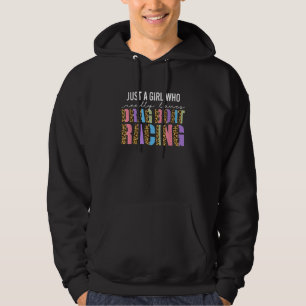 Just A Girl Who Loves Drag Boat Racing Leopard Pla Hoodie