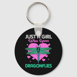 Just A Girl Who Loves Dragonflies Key Ring
