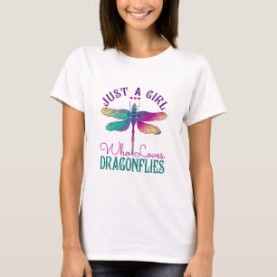 Just a Girl Who Loves Dragonflies T-Shirt