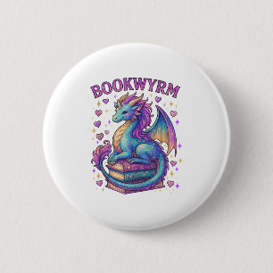 Just A Girl Who Loves Dragons And Books Tank Top_1 6 Cm Round Badge