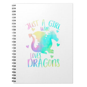 Just A Girl Who Loves Dragons Cute Dragon Themed N Notebook