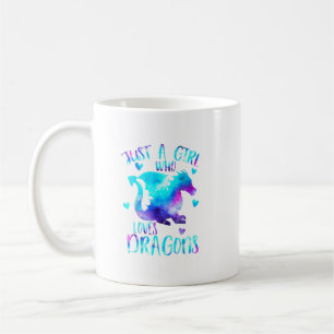 Just A Girl Who Loves Dragons Galaxy Space Dragon  Coffee Mug