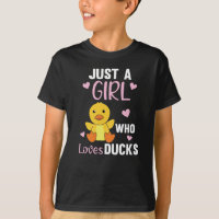 Just A Girl Who Loves Ducks - Cute Animals Duck