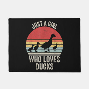 Just A Girl Who Loves Ducks Duck Owner Lover Doormat