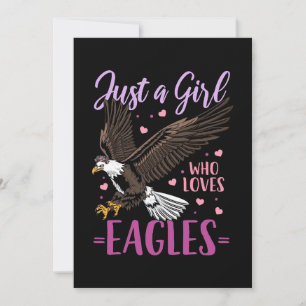 Just A Girl Who Loves Eagles Holiday Card