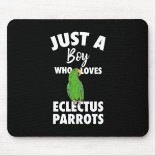 Just A Girl Who Loves Eclectus Parrot Mouse Pad