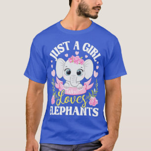 Just A Girl Who Loves Elephants - Elephant Lover Z T-Shirt