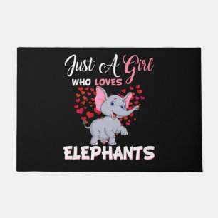 Just A Girl Who Loves Elephants Gifts Doormat
