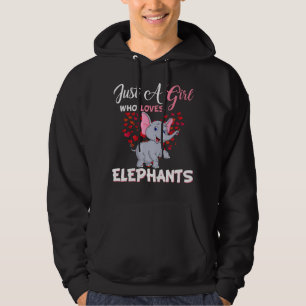 Just A Girl Who Loves Elephants Gifts Hoodie