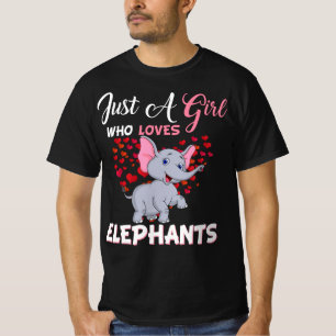 Just A Girl Who Loves Elephants Gifts T-Shirt