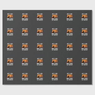 Just a Girl Who Loves Fall and Cats_1 Wrapping Paper