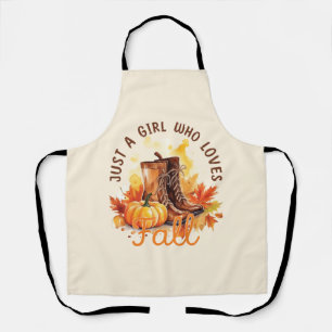 Just A Girl Who Loves Fall – Cosy Autumn Vibes Apron