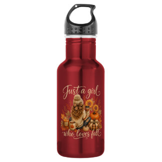 Just A Girl Who Loves Fall Cute Autumn 532 Ml Water Bottle