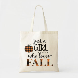 Just A Girl Who Loves Fall Tote Bag
