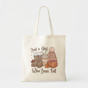 Just a Girl Who Loves Fall Tote Bag