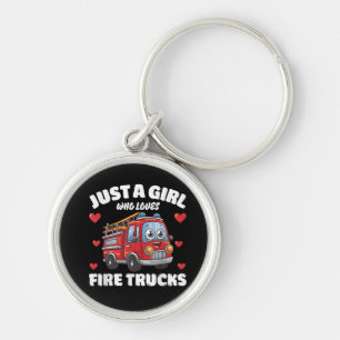 Just A Girl Who Loves Fire Trucks, Fire Truck Love Key Ring