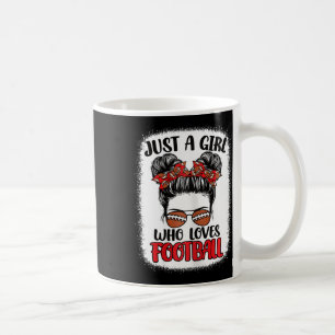Just A Girl Who Loves Football Cute American Footb Coffee Mug