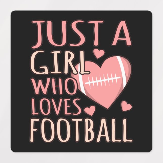 Just A Girl Who Loves Football Player Coach Game (Design 1)