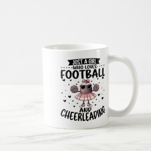 Just A Girl Who Loves Footll And Cheerleading Chee Coffee Mug