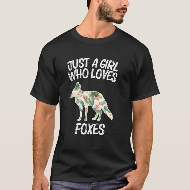 Just A Girl Who Loves Foxes For Women Prairie Vixe T-Shirt (Front)