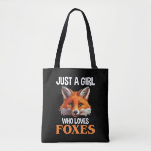 Just A Girl Who Loves Foxes Tote Bag