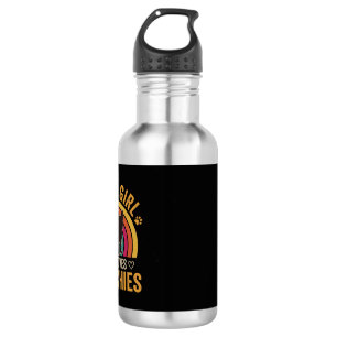 Just A Girl Who Loves Frenchies Retro Dog_1 532 Ml Water Bottle