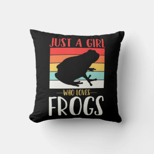 Just A Girl Who Loves Frog Cushion