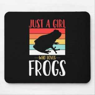 Just A Girl Who Loves Frog Mouse Pad
