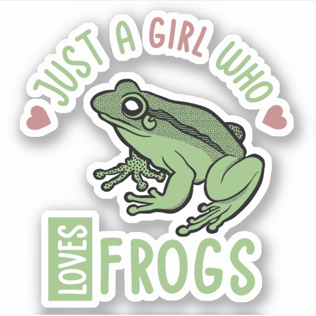 Just a girl who loves frogs Frog lover gifts (Front)