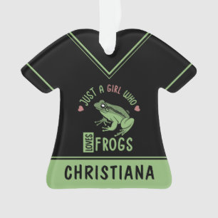 Just a girl who loves frogs Frog lover gifts Ornament