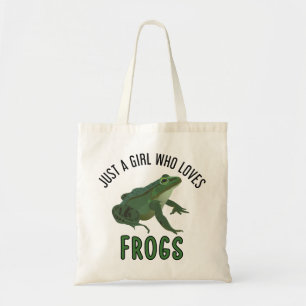 Just a girl who loves frogs Frog lover gifts Tote Bag