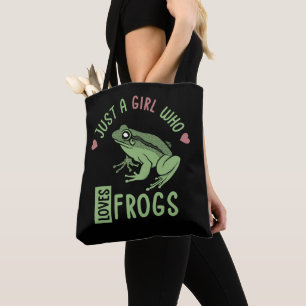 Just a girl who loves frogs Frog lover gifts Tote Bag