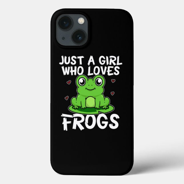 Just A Girl Who Loves Frogs Green Frog Costume Case-Mate iPhone Case (Back)