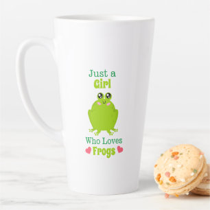 Just A Girl Who Loves Frogs Latte Mug
