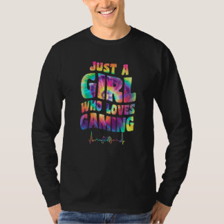 Just A Girl Who Loves Gaming Gamer Girl Video Game T-Shirt