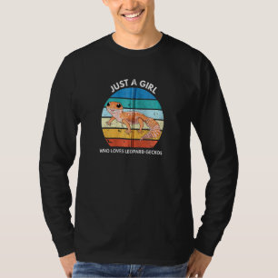 Just A Girl Who Loves Geckos Funny Gecko Mum Repti T-Shirt