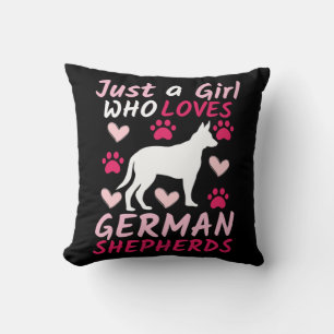 Just A Girl Who Loves German Shepherds Cushion