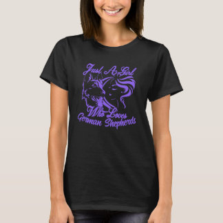 Just a Girl Who Loves German Shepherds T-Shirt