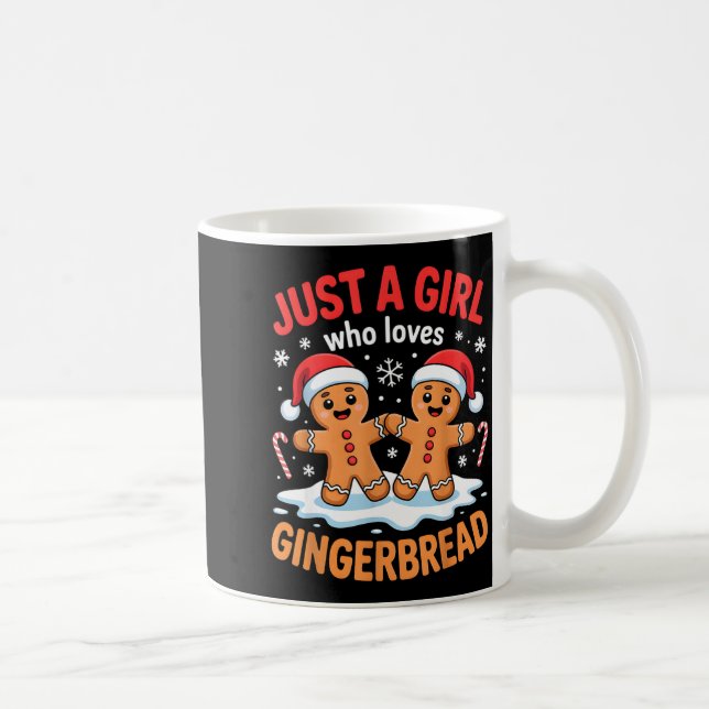 Just A Girl Who Loves Gingerbread Cute Christmas O Coffee Mug (Right)