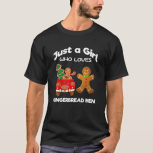 Just a Girl Who Loves Gingerbread Men Illustration T-Shirt