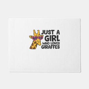 Just a Girl Who Loves Giraffes _3 Doormat