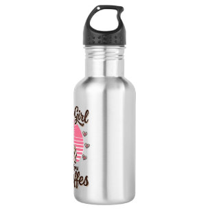 Just a Girl Who Loves Giraffes Vintage Shirt Desig 532 Ml Water Bottle