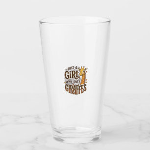 Just a Girl Who Loves Giraffes Vintage T-Shirt Des Glass