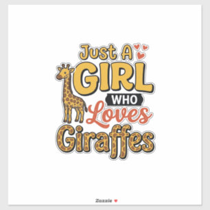 Just A Girl Who Loves Giraffes Vintage Vector Desi